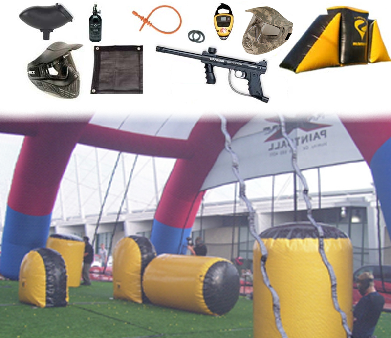 #6 INSTANT PAINTBALL PLAYING FIELD PACKAGE 50\' x 100\'